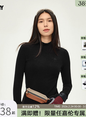 PONY波尼1972新品女子长袖T恤户外运动吸湿保暖锁温防护243W2BT34