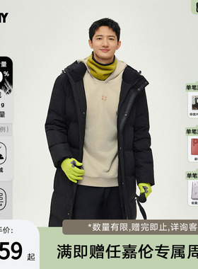 PONY波尼1972羽绒服男女同款户外锁温保暖舒适灰鸭绒244M2OF12