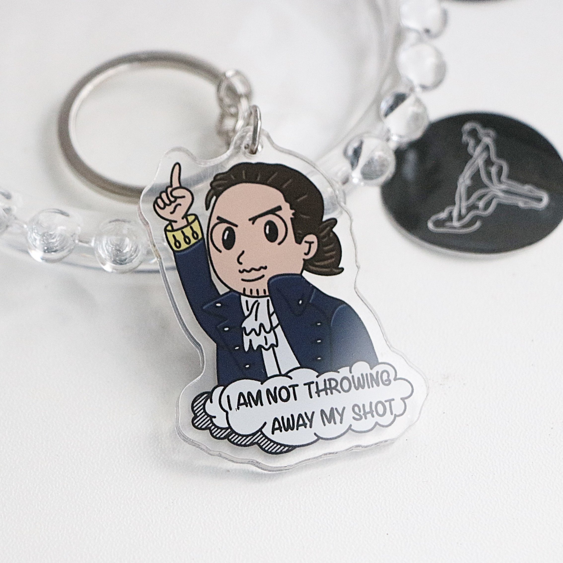 原创设计 音乐剧汉密尔顿钥匙扣 百老汇周边 乔治三世