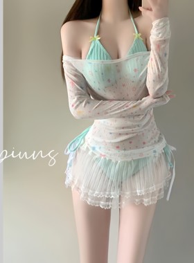 广州发！韩版甜心辣妹比基尼套装