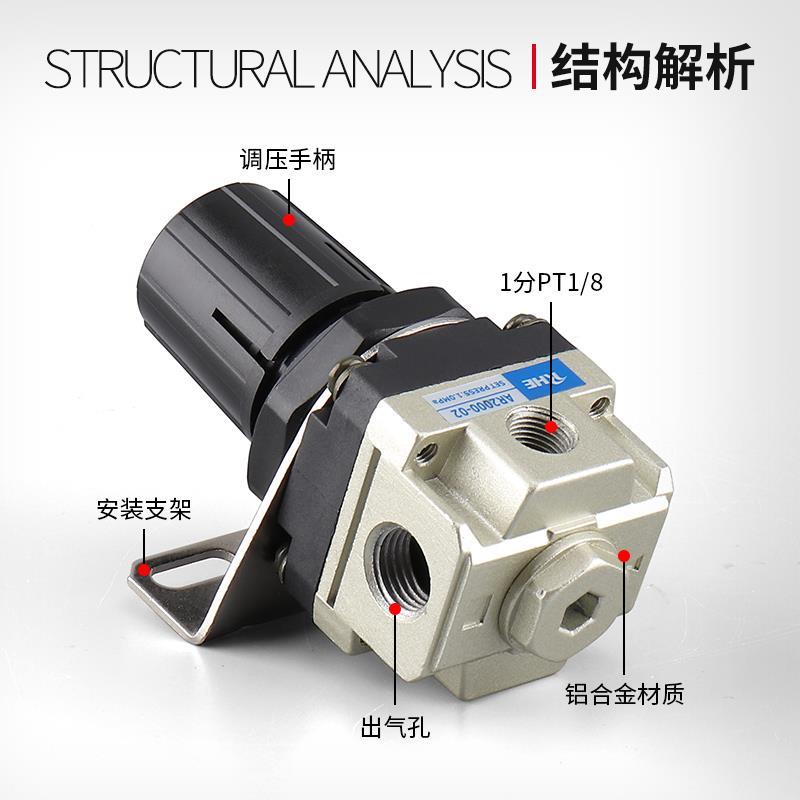 AR200002空压机减压阀AR300003 AR400004气动可调式支架调节阀