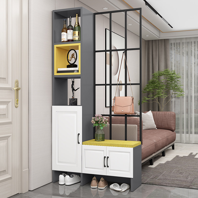 客厅隔断入户玄关柜简约现代轻奢鞋柜一体多功能小户型入户门屏风