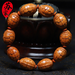 橄榄核手串18小籽富甲天下精品核雕文玩手把件手工雕刻手链男女款