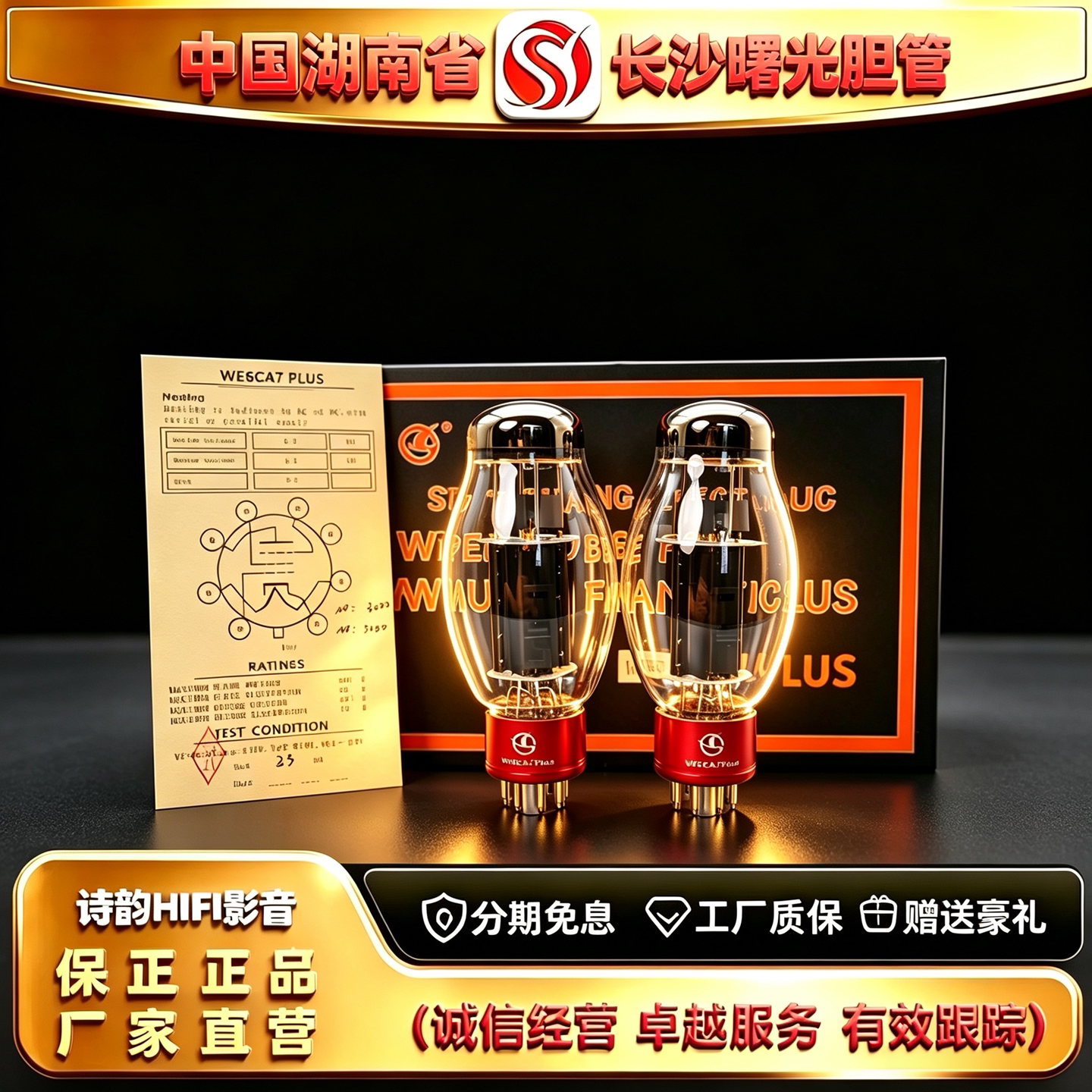 工厂直供 Electron/曙光WE6CA7PLUS电子管代EL34\6CA7-T胆机胆管