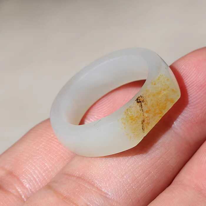 小胡子玉器和田玉18mm平戒子