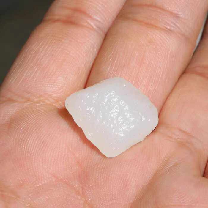 【小胡子玉器】和田玉 羊脂玉 金胡杨戈壁 原石 戒面 手链料