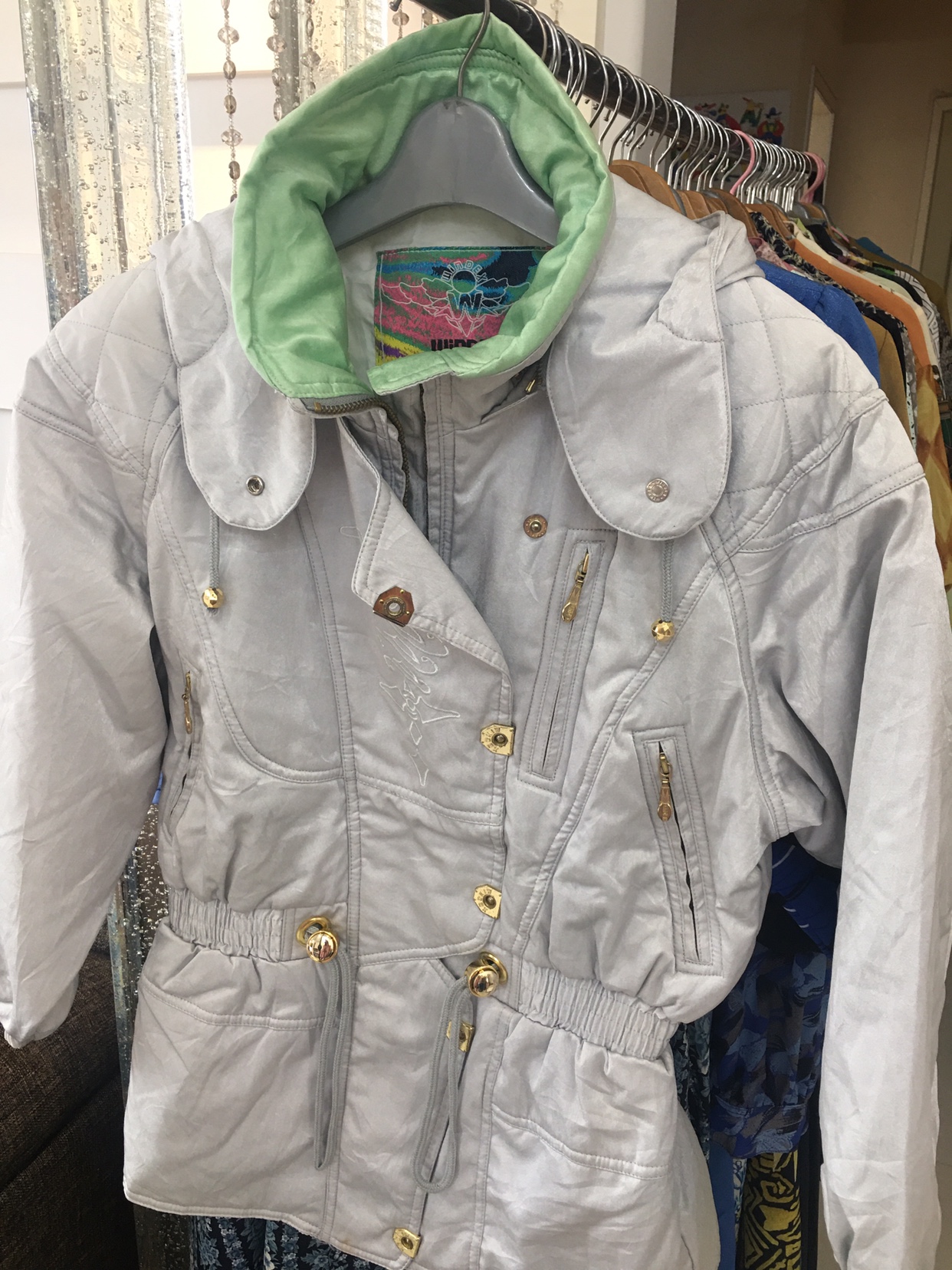 古着vintage 尖货滑雪服宽松防风保暖外套秋冬男女复古户外冲锋衣