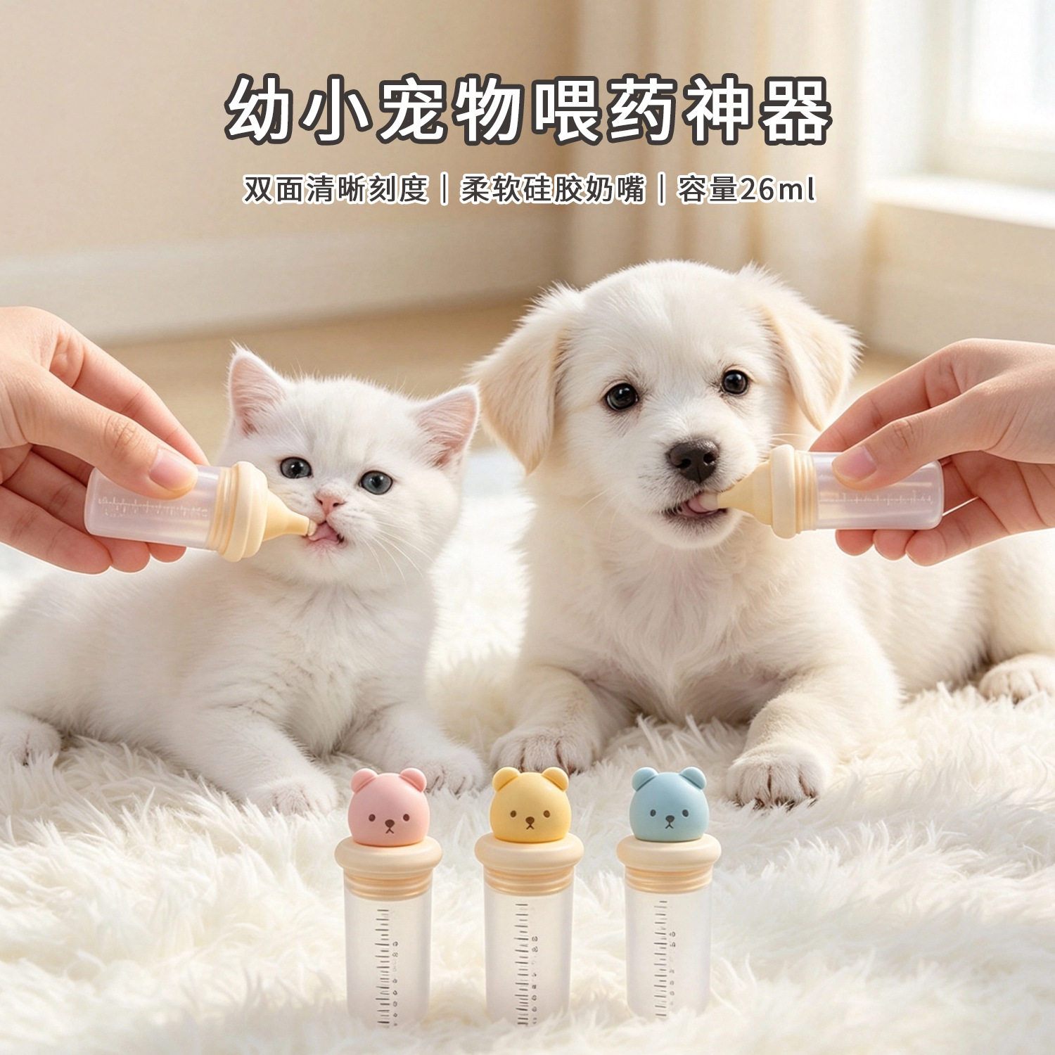 超萌硅胶宠物喂药器犬猫通用