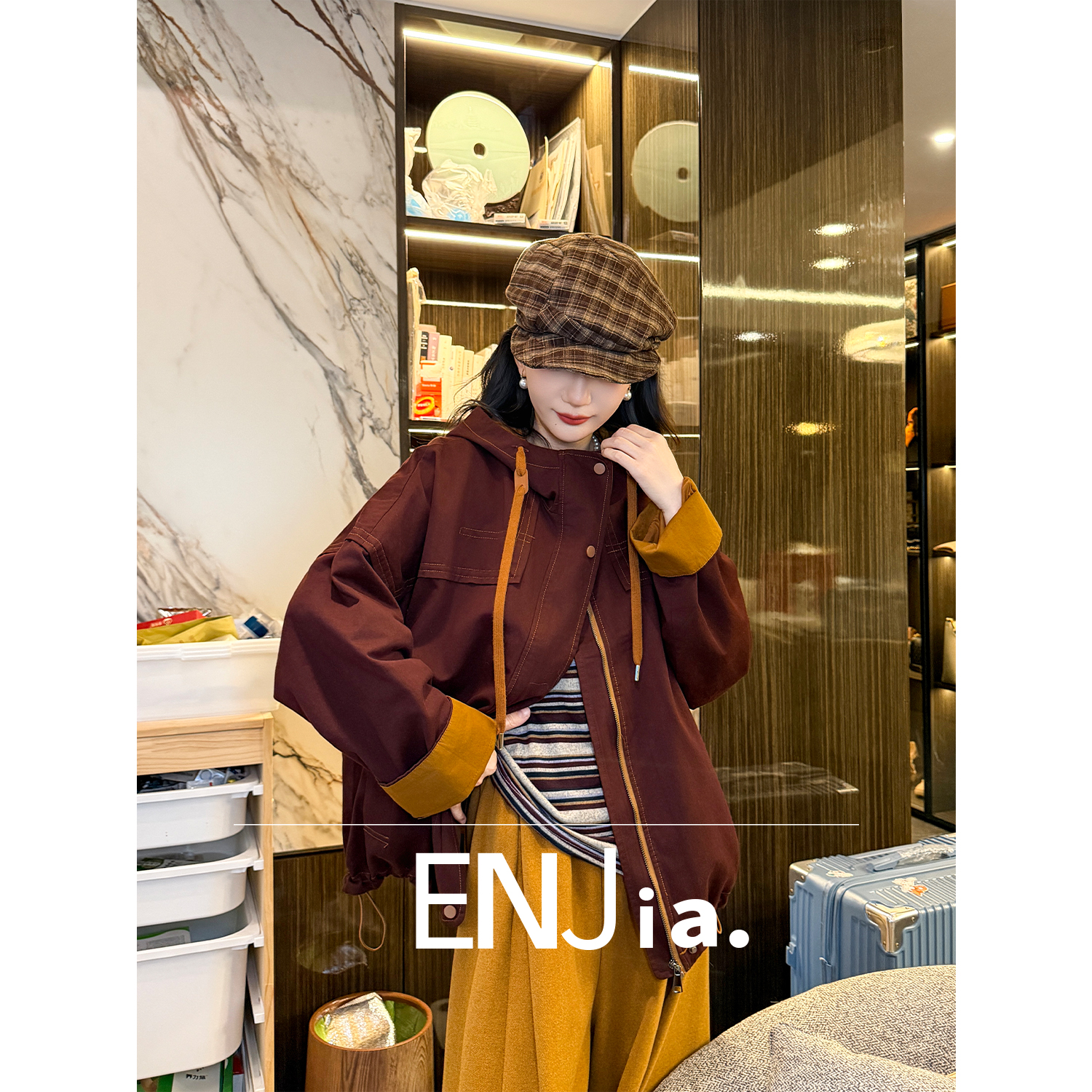 恩佳N 【448】时尚个性设计感短款外套25104919