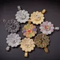 Diamond-Encrusted Rotating Sunflower