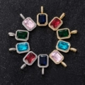 Diamond-Encrusted Colorful Gems