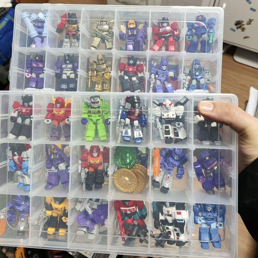 儿童布鲁克收纳盒星辰系列防尘叠加透明展示盒桌面迷你乐高积木人