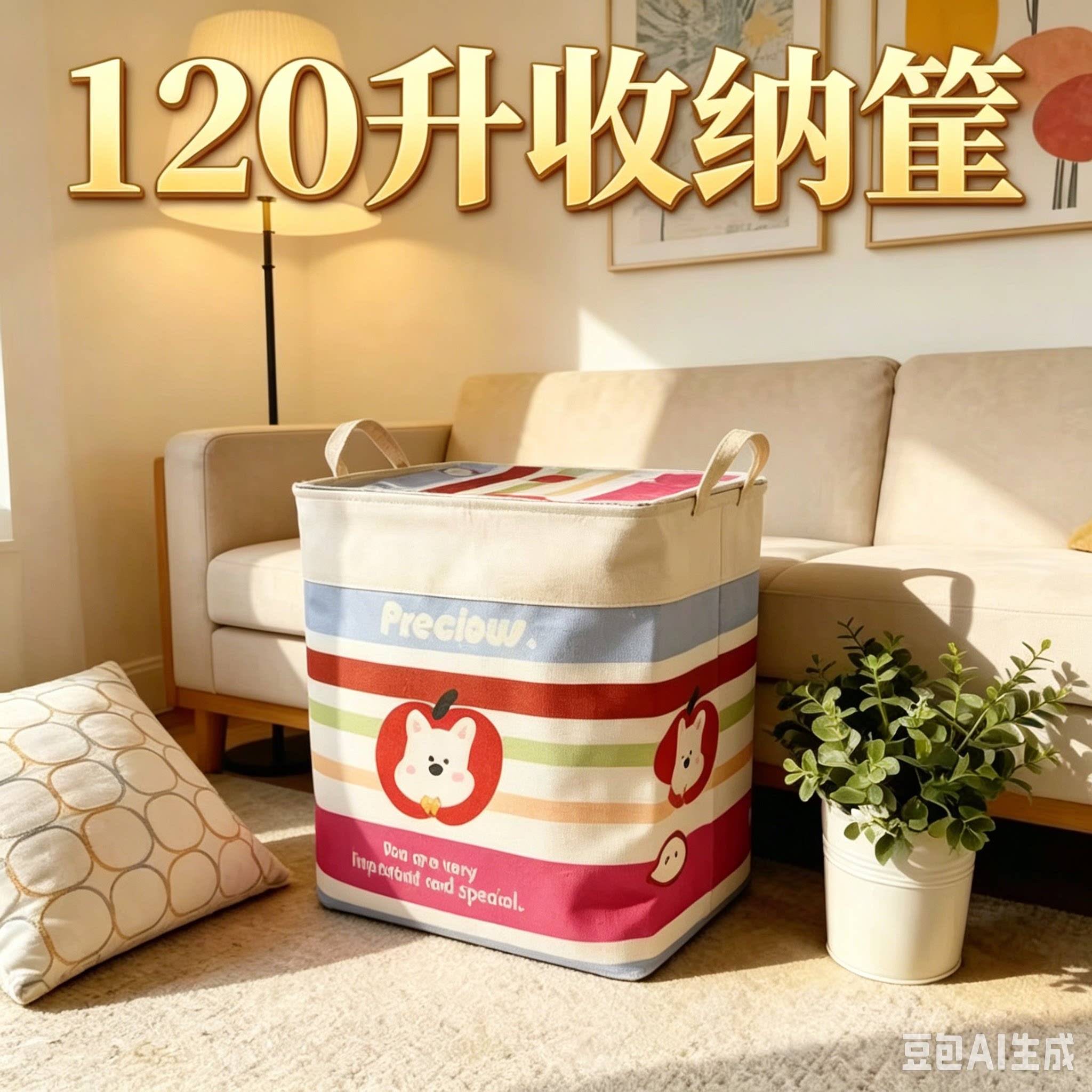 超大号大容量防尘防水双拉链带钢圈可折叠收纳箱被子打包收纳袋
