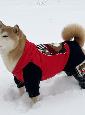 狗狗衣服冬季保暖加绒加厚外套金毛拉布拉多柴犬边牧中大型犬衣服