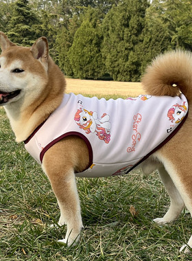 2023新款狗狗衣服秋冬中大型犬柴犬萨摩金毛边牧加绒保暖马甲背心