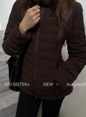 JVV SISTER简约职场修身显瘦90白鸭绒羽绒服女冬季休闲保暖外套