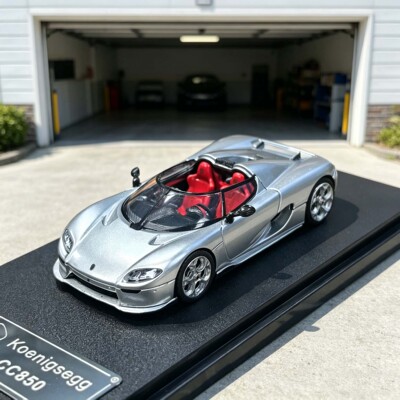 RM犀牛 1:64 柯尼塞格CC850 开盖版 银色  仿真合金汽车模型