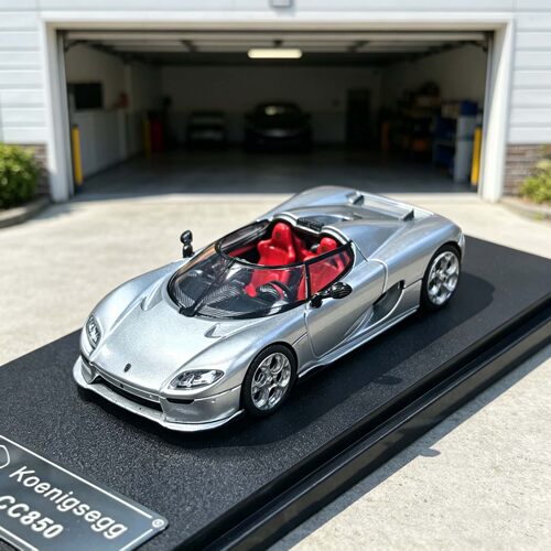RM犀牛 1:64 柯尼塞格CC850 开盖版 银色  仿真合金汽车模型