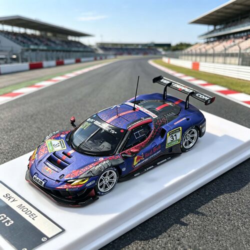 现货SKY MODEL 1/64 296 GT3 维斯塔潘红牛涂装 合金汽车模型收藏