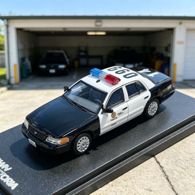 GOC 1:64 北展限定福特维多利亚cv 洛杉矶合金lapd警车汽车模型