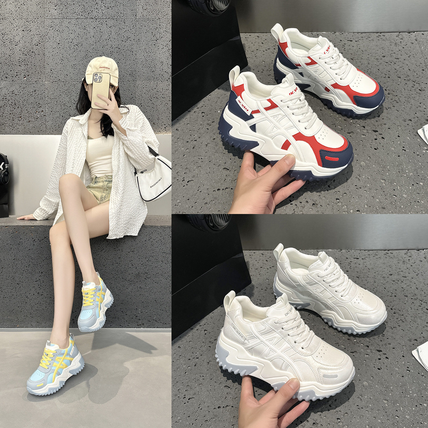 2581德训鞋女款2025新款秋季休闲运动鞋子女鞋爆款超火百搭阿甘鞋,女鞋,时尚休闲鞋,淘宝优惠券,粉丝福利购,淘宝优惠卷