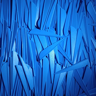 射箭器材2.5寸/3寸塑胶箭羽毛水滴型箭羽玻纤箭木箭铝箭碳箭箭羽