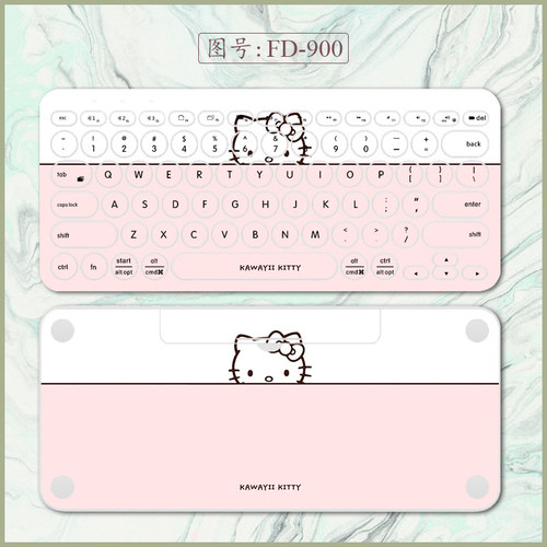 k380带框全包双语字符键盘贴膜