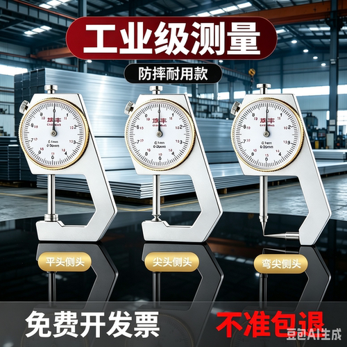 高精度带表数显游标卡尺测厚仪