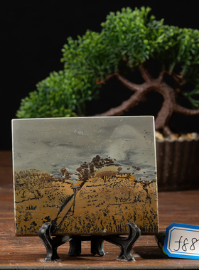 草花石装饰中式茶桌杯垫饰品