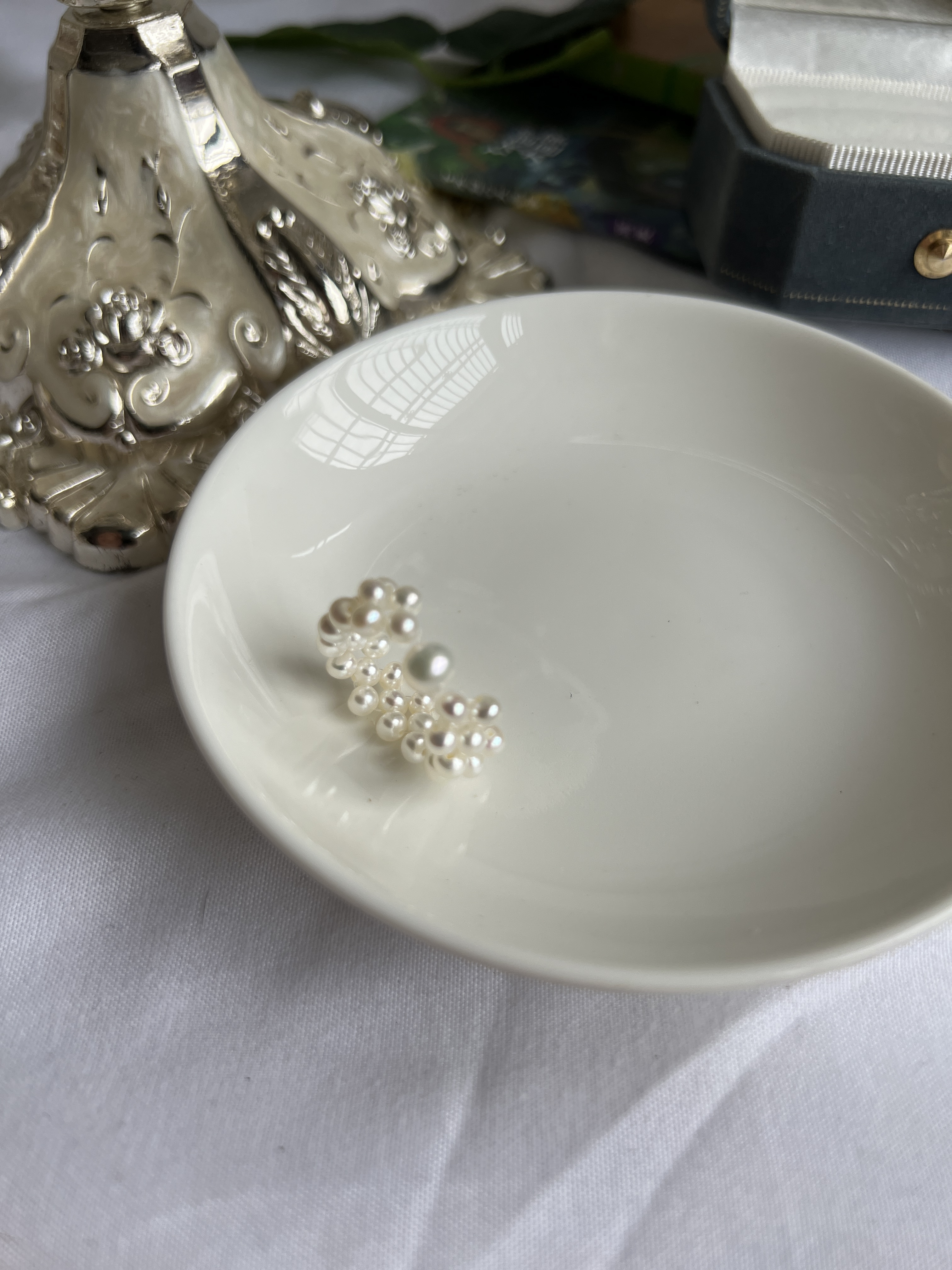 极光戒指天然淡水珍珠戒指皮光干净亮近无暇珍珠戒指