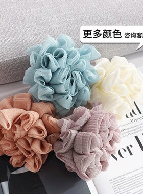 冰淇淋浴花澡巾二合一可爱女生洗澡沐浴球搓澡不散花浴室宝宝柔软