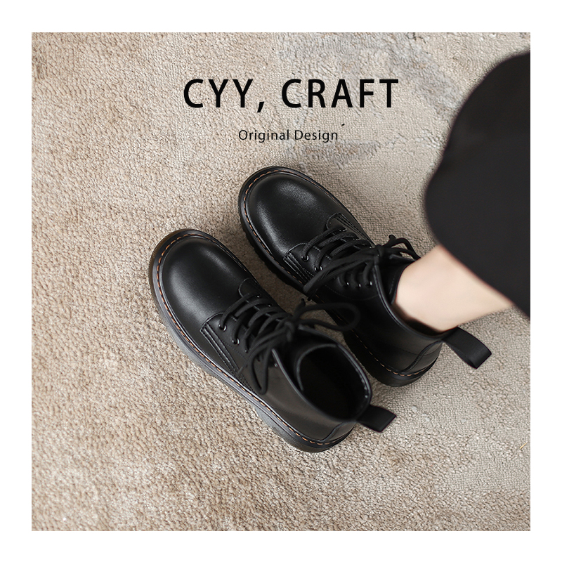 真皮马丁靴女2024新款6孔8孔短靴