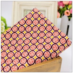 外贸纯棉印花布料桌布床单裙子惠安女头巾面料黄底红铜钱甩卖清仓