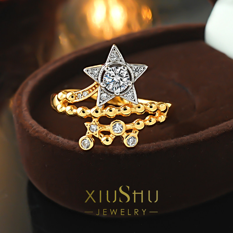 《流星物语》925银轻奢高级感戒指镶嵌高碳钻小众设计百搭气质女,饰品/流行首饰/时尚饰品新,戒指/指环,淘宝优惠券,粉丝福利购,淘宝优惠卷