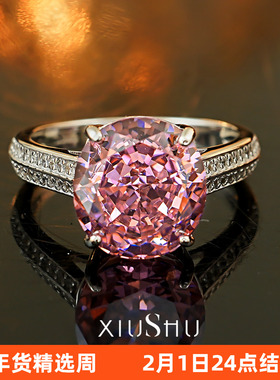 干枯玫瑰鸽子蛋925银戒指镶嵌