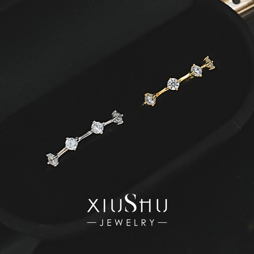 I星光点点花朵轻奢925银戒指