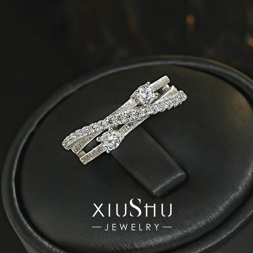 漫游星际冷淡风ins925银轻奢戒指