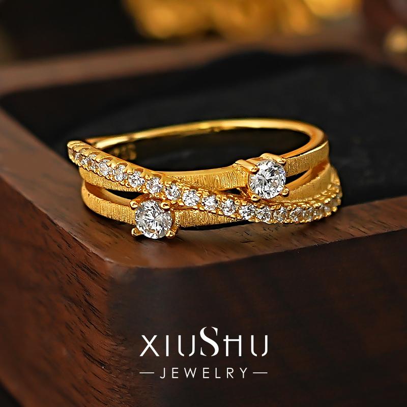 繁星点点上手显白925银戒指