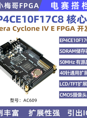 Altera EP4CE10 FPGA开发板核心板系统板NIOS SOPC电设赛AC609