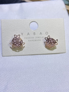 【清货】雅宝设计款水晶天然巴洛克耳饰精致长款耳环多带C圈耳钉