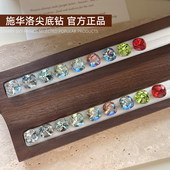 超闪尖底钻肥方钻水晶钻爆款 美甲正品 施家华子钻2026新款 指甲饰品