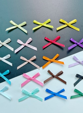 3mm迷你手打蝴蝶结diy头饰发饰品lolita材料玩偶娃娃宠物项圈配件