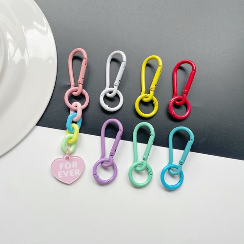 高品质DIY配件弹簧扣五金钥匙扣烤漆户外登山扣包包快挂扣