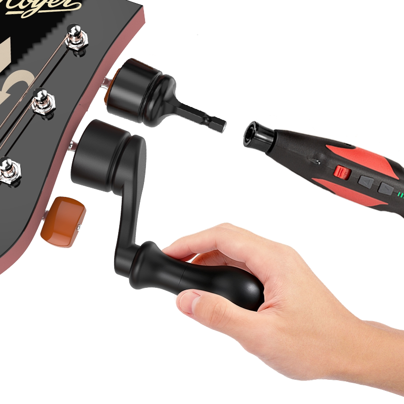 电动手动卷弦器套装实心加厚款民谣电木吉他换琴弦维修制琴工具