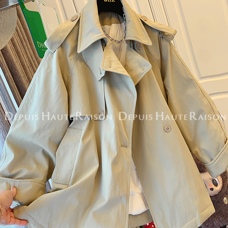 DHR高级感法式气质大翻领羽绒服