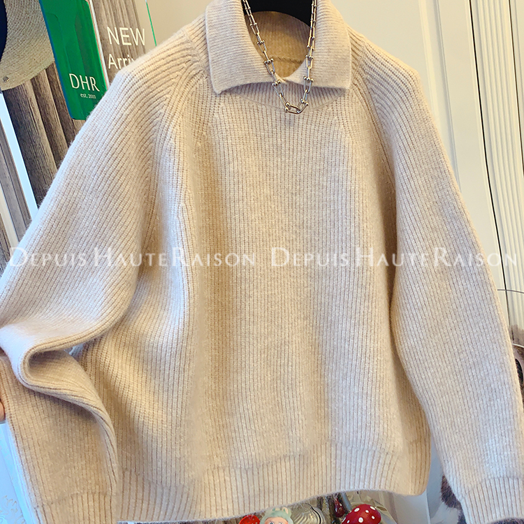 DHR高级感慵懒风软糯毛衣针织衫