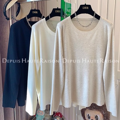 DHR休闲慵懒风气质针织衫毛衣