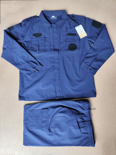 秋冬季兰色复合加绒速干511保安作训服训练服户外执勤工作服套装