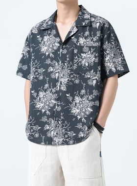 夏季薄款抗皱花式衬衫 宽松有大码 1926-P55