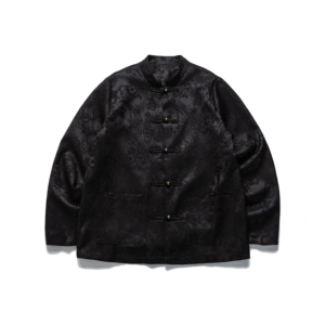 新中式男装风复古盘扣上衣小众男士暗纹提花外套 1921-P100图片